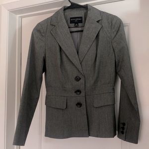 Banana Republic Grey Pinstripe Blazer EUC 0P